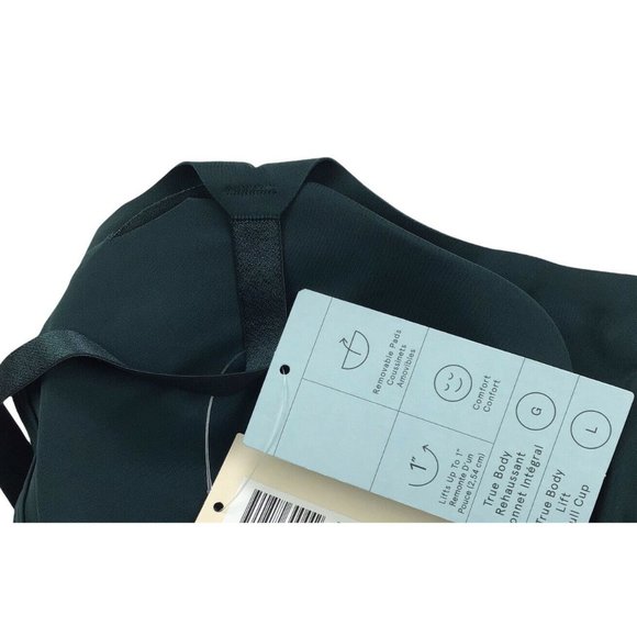 TRUE & CO True Body Lift Scoop Adjustable Strap Bra Full Cup Forest Green Large - Picture 5 of 5